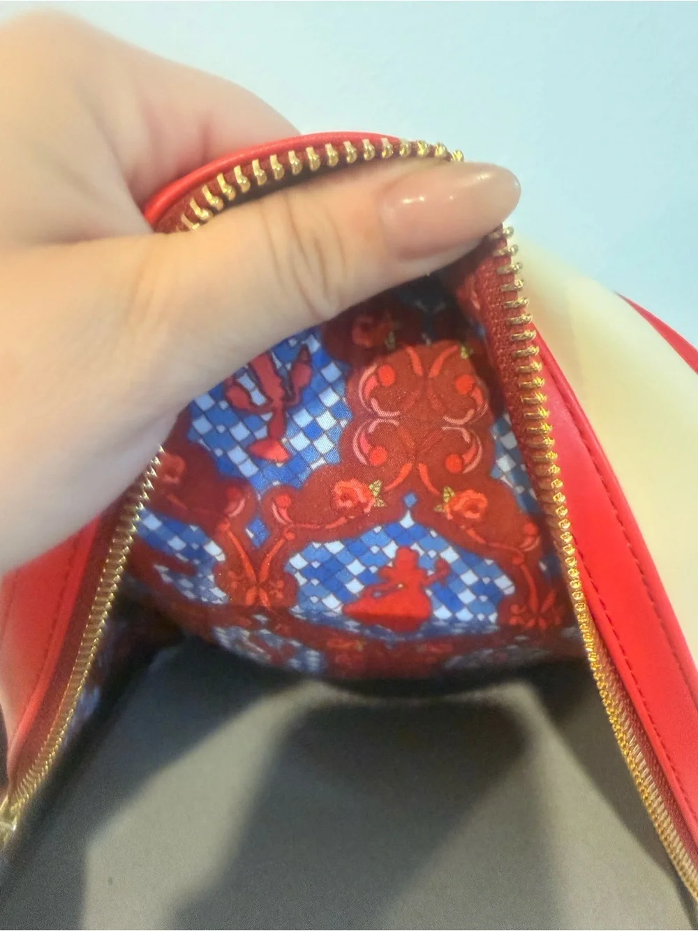 Loungefly Disney Belle Red, Cream & Yellow Mini Backpack